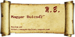 Magyar Bulcsú névjegykártya