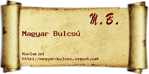 Magyar Bulcsú névjegykártya